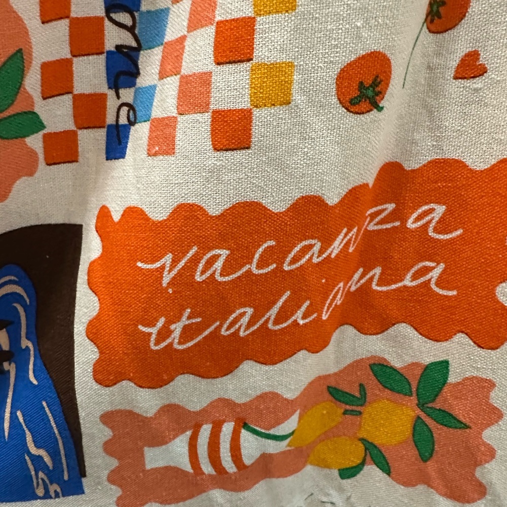 NWT Sugarlips Orange Colorful Graphic Print wide leg Pants 2x boho vacay spring - Picture 5 of 8